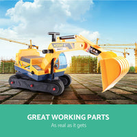 Keezi Kids Ride On Excavator - Yellow