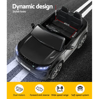 Kids Ride On Car Licensed Land Rover 12V Electric Car Toys Battery Remote Black