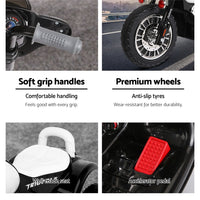 Electric Harley Davidson Softail Motorcycle Toys Black White - Rigo Kids Ride On Motorbike