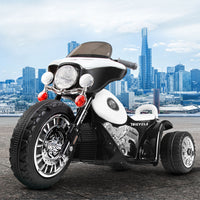 Electric Harley Davidson Softail Motorcycle Toys Black White - Rigo Kids Ride On Motorbike