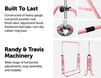 Kids Gymnastics Bars Training Horizontal Bar Monkey Kip Bar Pink