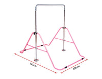 Kids Gymnastics Bars Training Horizontal Bar Monkey Kip Bar Pink