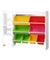 Keezi 8 Bins Kids Toy Box Storage Organiser Rack Bookshelf Drawer Cabinet