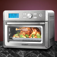 Devanti 20L Air Fryer Convection Oven Oil Free Fryers Kitchen Healthy Cooker Accessories