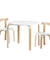 Keezi Nordic Kids Table Chair Set 3PC Desk Activity Study Play Children Modern
