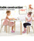 Keezi Nordic Kids Table Chair Set 3PC Desk Activity Study Play Children Modern