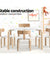 Keezi Nordic Kids Table Chair Set Desk 5PC Activity Dining Study Children Modern