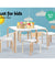 Keezi Nordic Kids Table Chair Set Desk 5PC Activity Dining Study Children Modern