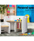 Keezi 3 PC Nordic Kids Table Chair Set White Desk Activity Compact Children