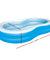 Bestway Inflatable Kids Pool Swimming Pool Family Pools 2.62m x 1.57m x 46cm