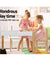 Keezi Kids Table and Chair Set Activity Chalkboard Toys Storage Desk Drawing