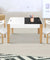 Keezi Kids Table and Chair Set Activity Chalkboard Toys Storage Desk Drawing
