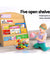 Keezi 5 Tiers Kids Bookshelf Magazine Shelf Rack Organiser Bookcase Display