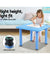 Keezi 5 Piece Kids Table and Chair Set - Blue