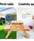 Keezi Kids Wooden Picnic Bench Set