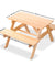Keezi Kids Wooden Picnic Table Set with Umbrella