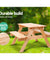 Keezi Kids Wooden Picnic Table Set with Umbrella