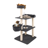 i.Pet Cat Tree 132cm Trees Scratching Post Scratcher Tower Condo House Furniture Wood