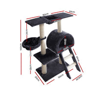 i.Pet Cat Tree 100cm Trees Scratching Post Scratcher Tower Condo House Furniture Wood Feline