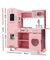 Keezi Kids Kitchen Set Pretend Play Food Sets Childrens Utensils Wooden Toy Pink