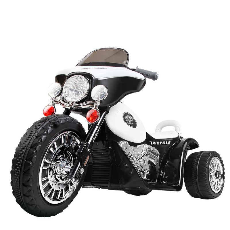 Electric Harley Davidson Softail Motorcycle Toys Black White - Rigo Kids Ride On Motorbike