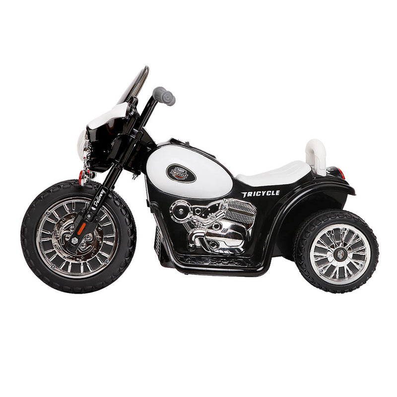 Electric Harley Davidson Softail Motorcycle Toys Black White - Rigo Kids Ride On Motorbike