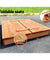 Keezi Wooden Outdoor Sandpit Set - Natural Wood