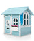 Kids Wooden Cubby House Outdoor Playhouse Pretend Play Set Childrens Toy