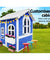 Kids Wooden Cubby House Outdoor Playhouse Pretend Play Set Childrens Toy