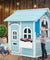 Kids Wooden Cubby House Outdoor Playhouse Pretend Play Set Childrens Toy