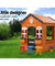 Kids Cubby House Wooden Outdoor Playhouse Timber Childrens Pretend Play