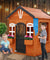 Kids Cubby House Wooden Outdoor Playhouse Timber Childrens Pretend Play