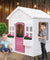 Kids Wooden Cubby House with Floor Outdoor Childrens Pretend Play