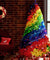Jingle Jollys Christmas Tree 2.1M 7ft Xmas Colourful Rainbow Multi-colour