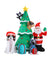 Jingle Jollys 3M Inflatable Christmas Tree Santa Lights Outdoor Decorations
