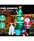 Jingle Jollys 3M Inflatable Christmas Tree Santa Lights Outdoor Decorations