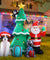 Jingle Jollys 3M Inflatable Christmas Tree Santa Lights Outdoor Decorations