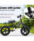 Kids Balance Bike Ride On Toys Push Bicycle Wheels Toddler Baby 12" Bikes-Black