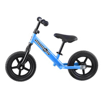 Kids Balance Bike Ride On Toys Push Bicycle Wheels Toddler Baby 12" Bikes-Blue