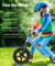 Kids Balance Bike Ride On Toys Push Bicycle Wheels Toddler Baby 12" Bikes-Blue