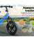 Kids Balance Bike Ride On Toys Push Bicycle Wheels Toddler Baby 12" Bikes-Blue