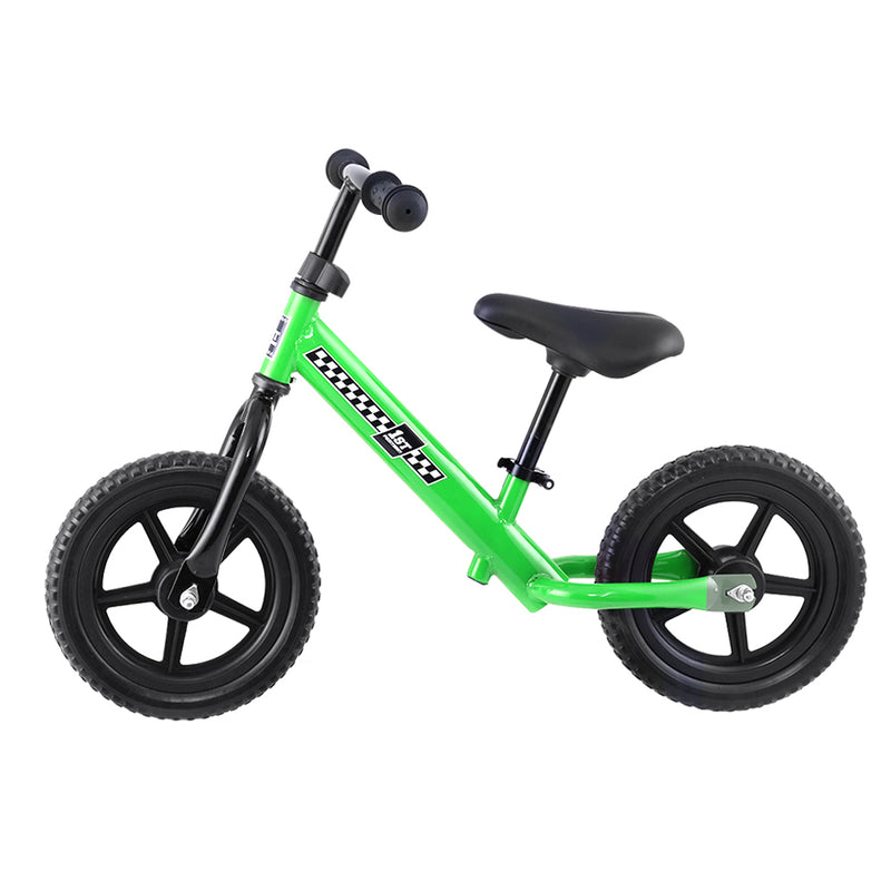 Kids Balance Bike Ride On Toys Push Bicycle Wheels Toddler Baby 12" Bikes-Green