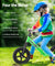 Kids Balance Bike Ride On Toys Push Bicycle Wheels Toddler Baby 12" Bikes-Green